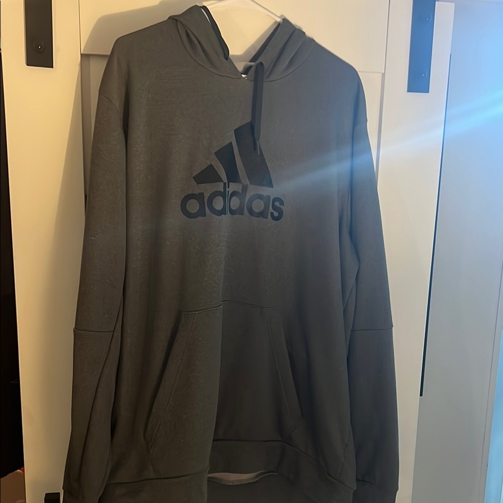Adidas Gray Sweatshirt Pullover Hoodie